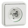 Mureva Styl EV | Подсилен контакт | Скрит монтаж, 16A, IP55, IK08, бял