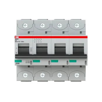 ABB S804S-C4 | Автоматичен прекъсвач | 4P, 4A, крива C