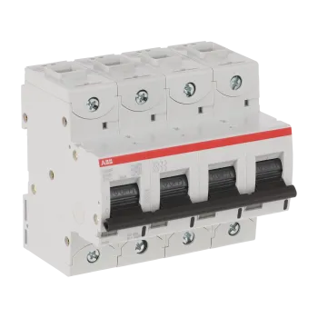 ABB S804P-B100 | Автоматичен прекъсвач | 4P, 100A, крива B ABB S804P-B100 | Автоматичен прекъсвач | 4P, 100A, крива B