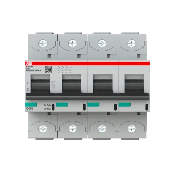 ABB S804P-D80 | Автоматичен прекъсвач | 4P, 80A, крива D