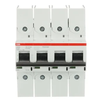 ABB S804U-PVS5 | Фотоволтаичен автоматичен прекъсвач (DC) | 4P, 5A, крива B
