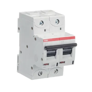 ABB S802S-K6 | Автоматичен прекъсвач | 2P, 6A, крива K ABB S802S-K6 | Автоматичен прекъсвач | 2P, 6A, крива K