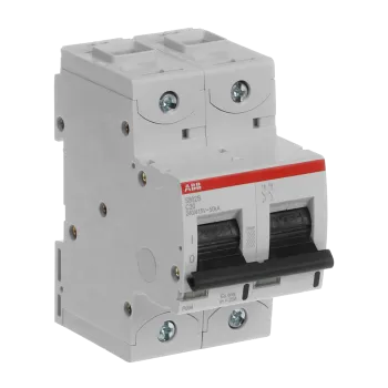 ABB S802S-C20 | Автоматичен прекъсвач | 2P, 20A, крива C ABB S802S-C20 | Автоматичен прекъсвач | 2P, 20A, крива C