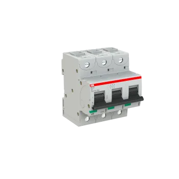 ABB S803S-D6 | Автоматичен прекъсвач | 3P, 6A, крива D ABB S803S-D6 | Автоматичен прекъсвач | 3P, 6A, крива D