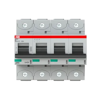 ABB S804S-D6 | Автоматичен прекъсвач | 4P, 6A, крива D