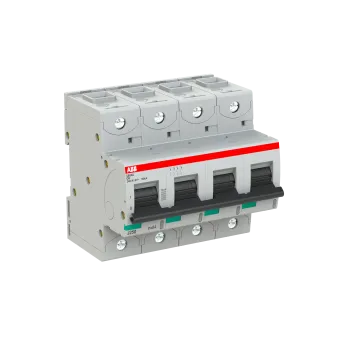 ABB S804S-D8 | Автоматичен прекъсвач | 4P, 8A, крива D ABB S804S-D8 | Автоматичен прекъсвач | 4P, 8A, крива D
