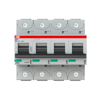 ABB S804S-D25 | Автоматичен прекъсвач | 4P, 25A, крива D