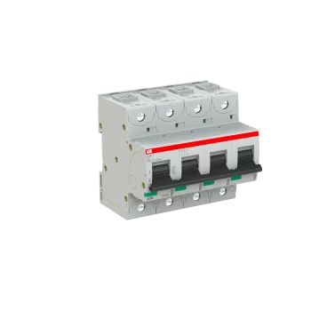 ABB S804C-C16 | Автоматичен прекъсвач | 4P, 16A, крива C ABB S804C-C16 | Автоматичен прекъсвач | 4P, 16A, крива C