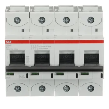 ABB S804C-K20 | Автоматичен прекъсвач | 4P, 20A, крива K
