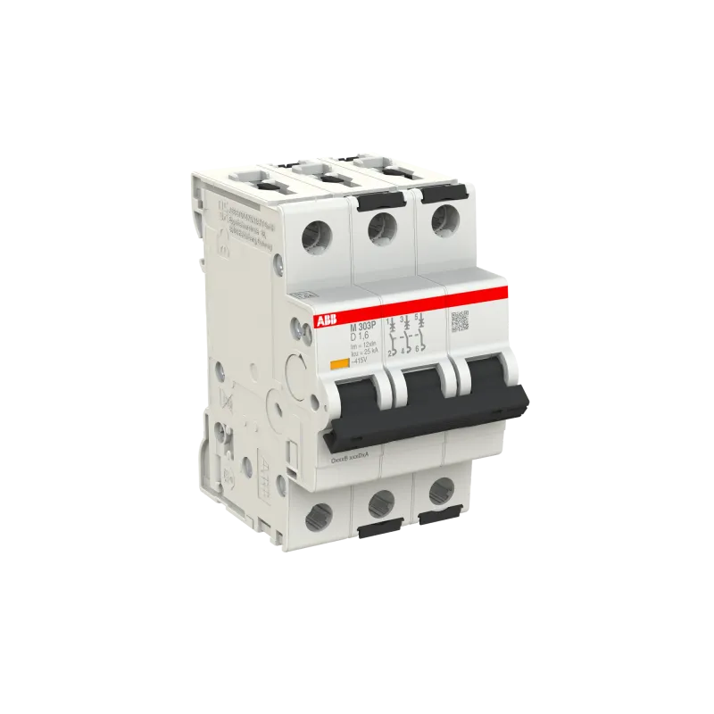 ABB M303P-D1.6 | Магнитен прекъсвач | 3P, 1.6A, крива D ABB M303P-D1.6 | Магнитен прекъсвач | 3P, 1.6A, крива D