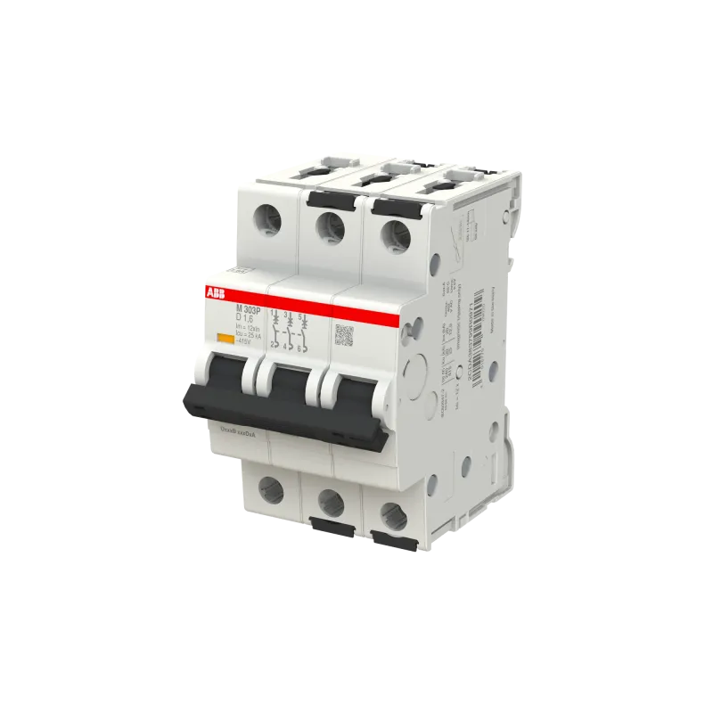 ABB M303P-D1.6 | Магнитен прекъсвач | 3P, 1.6A, крива D ABB M303P-D1.6 | Магнитен прекъсвач | 3P, 1.6A, крива D