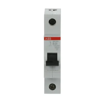 ABB SH201-B20 | Автоматичен прекъсвач | 1P, 20A, крива B, 6kA