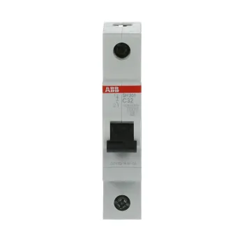 ABB SH201-C32 | Автоматичен прекъсвач | 1P, 32A, крива C, 6kA