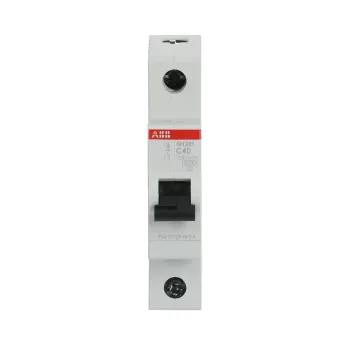 ABB SH201-C40 | Автоматичен прекъсвач | 1P, 40A, крива C, 6kA