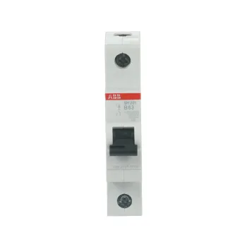 ABB SH201-B63 | Автоматичен прекъсвач | 1P, 63A, крива B, 6kA