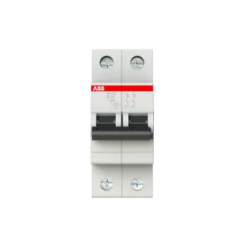ABB SH202-B10 | Автоматичен прекъсвач | 2P, 10A, крива B