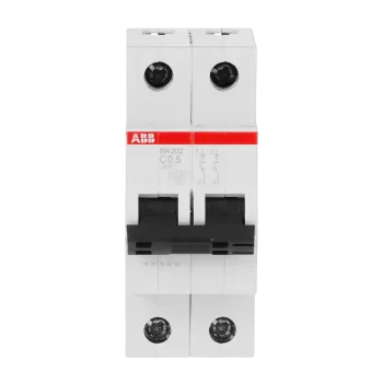 ABB SH202-C0.5 | Автоматичен прекъсвач | 2P, 0.5A, крива C