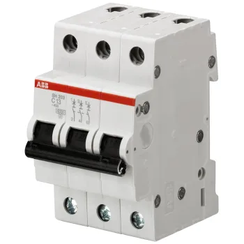 ABB SH203-C1 | Автоматичен прекъсвач | 3P, 1A, крива C ABB SH203-C1 | Автоматичен прекъсвач | 3P, 1A, крива C