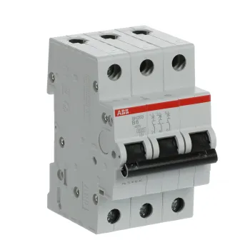 ABB SH203-B6 | Автоматичен прекъсвач | 3P, 6A, крива B ABB SH203-B6 | Автоматичен прекъсвач | 3P, 6A, крива B