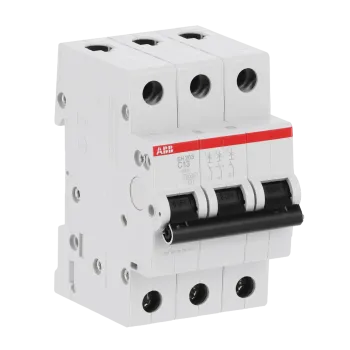 ABB SH203-C13 | Автоматичен прекъсвач | 3P, 13A, крива C ABB SH203-C13 | Автоматичен прекъсвач | 3P, 13A, крива C