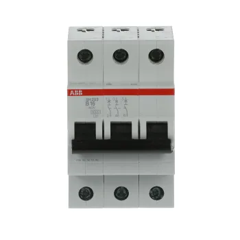 ABB SH203-B16 | Автоматичен прекъсвач | 3P, 16A, крива B