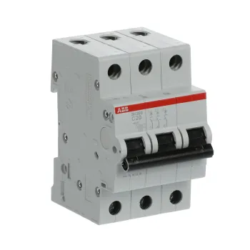 ABB SH203-C20 | Автоматичен прекъсвач | 3P, 20A, крива C ABB SH203-C20 | Автоматичен прекъсвач | 3P, 20A, крива C