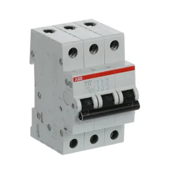ABB SH203-C32 | Автоматичен прекъсвач | 3P, 32A, крива C ABB SH203-C32 | Автоматичен прекъсвач | 3P, 32A, крива C