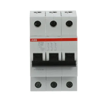 ABB SH203-C40 | Автоматичен прекъсвач | 3P, 40A, крива C