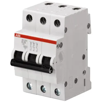 ABB SH203-B50 | Автоматичен прекъсвач | 3P, 50A, крива B ABB SH203-B50 | Автоматичен прекъсвач | 3P, 50A, крива B