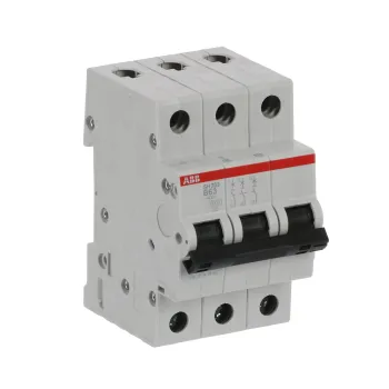 ABB SH203-B63 | Автоматичен прекъсвач | 3P, 63A, крива B ABB SH203-B63 | Автоматичен прекъсвач | 3P, 63A, крива B