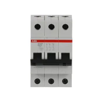 ABB SH203-B63 | Автоматичен прекъсвач | 3P, 63A, крива B