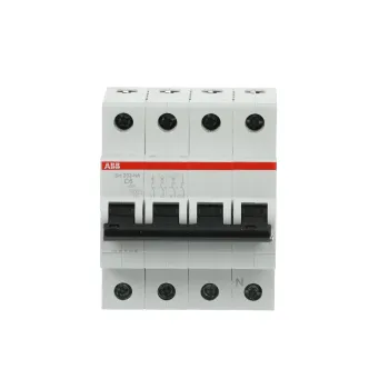 ABB SH203-C6NA | Автоматичен прекъсвач | 3P+N, 6A, крива C
