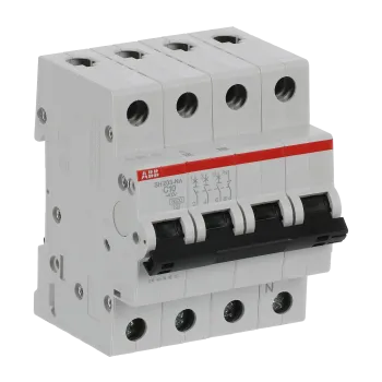 ABB SH203-C10NA | Автоматичен прекъсвач | 3P+N, 10A, крива C ABB SH203-C10NA | Автоматичен прекъсвач | 3P+N, 10A, крива C