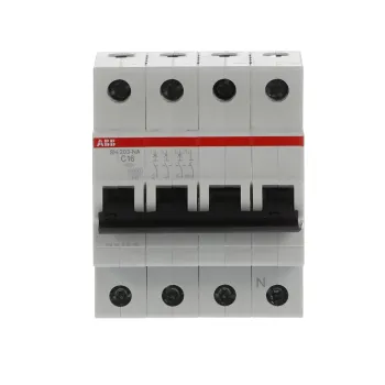 ABB SH203-C16NA | Автоматичен прекъсвач | 3P+N, 16A, крива C