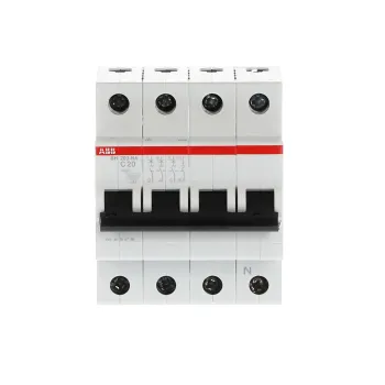 ABB SH203-C20NA | Автоматичен прекъсвач | 3P+N, 20A, крива C