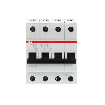 ABB SH203-C40NA | Автоматичен прекъсвач | 3P+N, 40A, крива C