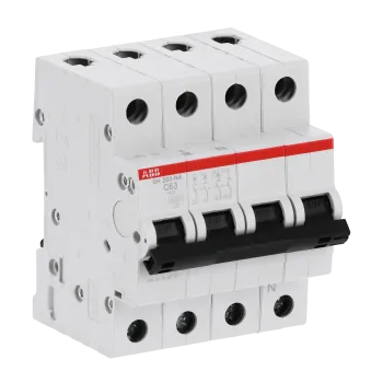 ABB SH203-C63NA | Автоматичен прекъсвач | 3P+N, 63A, крива C ABB SH203-C63NA | Автоматичен прекъсвач | 3P+N, 63A, крива C