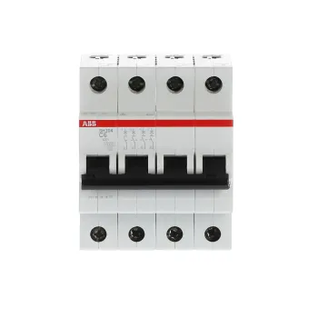 ABB SH204-C6 | Автоматичен прекъсвач | 4P, 6A, крива C
