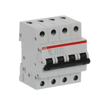 ABB SH204-C50 | Автоматичен прекъсвач | 4P, 50A, крива C ABB SH204-C50 | Автоматичен прекъсвач | 4P, 50A, крива C