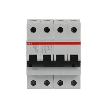 ABB SH204-C50 | Автоматичен прекъсвач | 4P, 50A, крива C