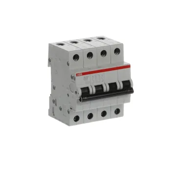 ABB SH204-C63 | Автоматичен прекъсвач | 4P, 63A, крива C ABB SH204-C63 | Автоматичен прекъсвач | 4P, 63A, крива C