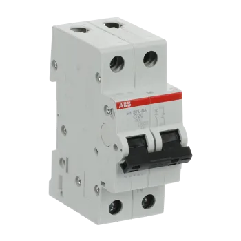 ABB SH201L-C20NA | Автоматичен прекъсвач | 1P+N, 20A, крива C, 4.5kA
