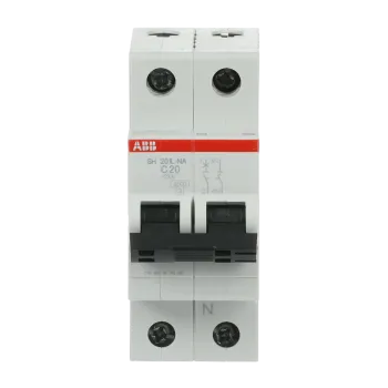 ABB SH201L-C20NA | Автоматичен прекъсвач | 1P+N, 20A, крива C, 4.5kA