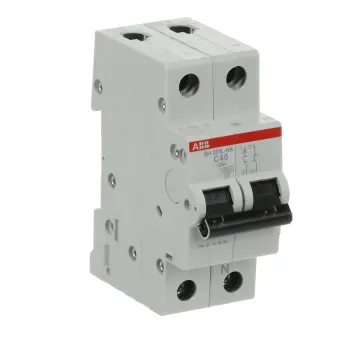 ABB SH201L-C40NA | Автоматичен прекъсвач | 1P+N, 40A, крива C, 4.5kA