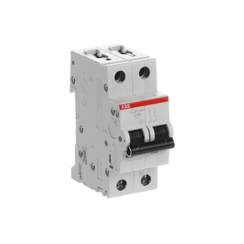 ABB S201L-C40NA | Автоматичен прекъсвач | 1P+N, 40A, крива C, 4.5kA ABB S201L-C40NA | Автоматичен прекъсвач | 1P+N, 40A, крива C, 4.5kA