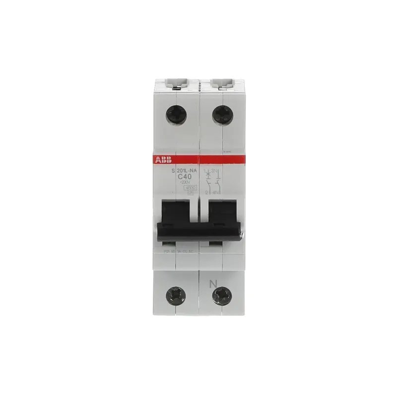 ABB S201L-C40NA | Автоматичен прекъсвач | 1P+N, 40A, крива C, 4.5kA ABB S201L-C40NA | Автоматичен прекъсвач | 1P+N, 40A, крива C, 4.5kA