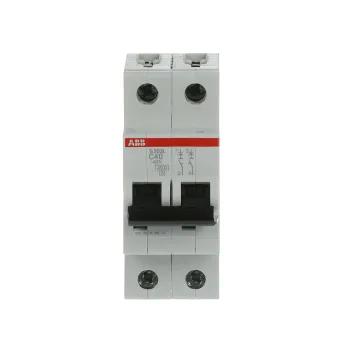 ABB S202L-C40 | Автоматичен прекъсвач | 2P, 40A, крива C, 4.5kA