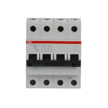 ABB SH203L-C20NA | Автоматичен прекъсвач | 3P+N, 20A, крива C