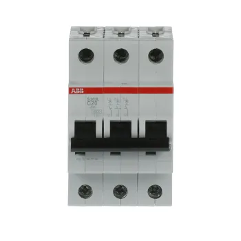 ABB S203L-C20 | Автоматичен прекъсвач | 3P, 20A, крива C