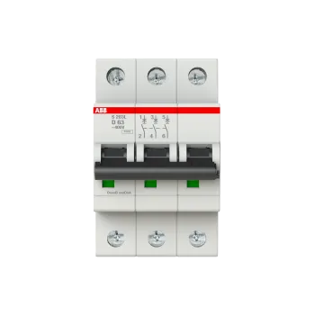 ABB S203L-D63 | Автоматичен прекъсвач | 3P, 63A, крива D